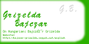 grizelda bajczar business card